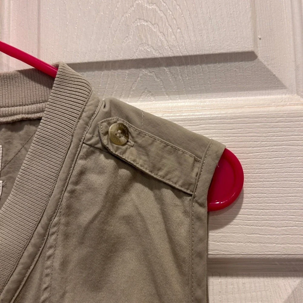 Vintage Columbia Sportswear Vest L Beige‎ Utility Fishing Hiking Outdoor Pockets